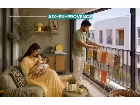 vente appartement neuf 4 pièces 85m2 aix-en-provence - 443000 € - surface privée
