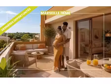 vente appartement neuf 3 pièces 63m2 marseille 11eme - 347800 € - surface privée