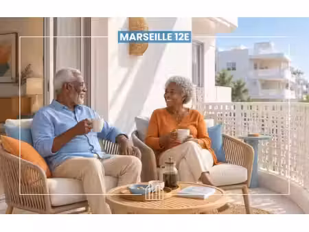 vente appartement neuf 2 pièces 44m2 marseille 12eme - 286000 € - surface privée