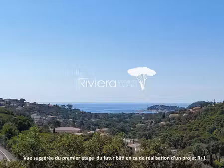 terrain a batir avec vue mer idéalement situé dans un secteur recherché !!