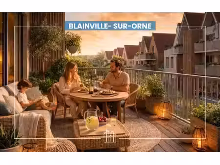 vente appartement neuf 3 pièces 60m2 blainville-sur-orne - 242000 € - surface privée