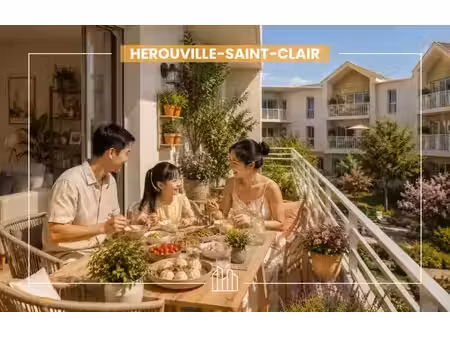 vente appartement neuf 3 pièces 58m2 hérouville-saint-clair - 254900 € - surface privée