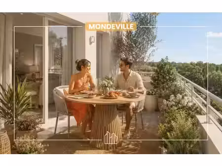 vente appartement neuf 3 pièces 69m2 mondeville - 279900 € - surface privée