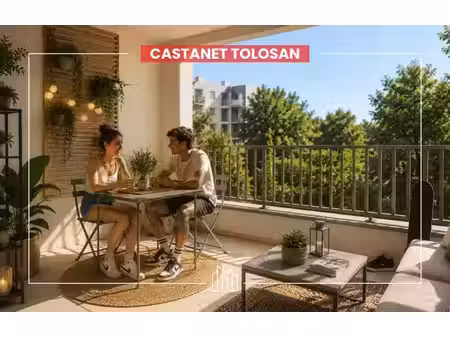 vente appartement neuf 3 pièces 70m2 castanet-tolosan - 289000 € - surface privée