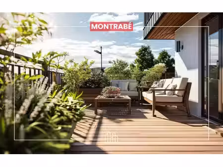 vente appartement neuf 4 pièces 84m2 montrabé - 340000 € - surface privée
