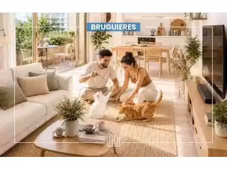 vente appartement neuf 2 pièces 45m2 bruguières - 219000 € - surface privée