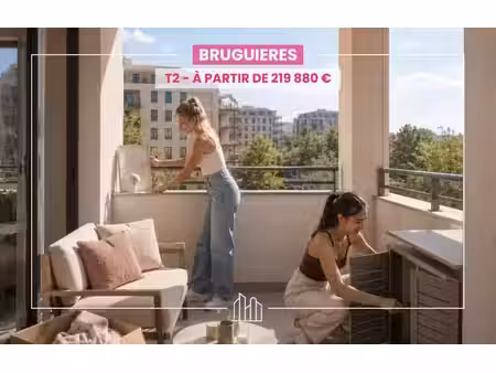 vente appartement neuf 2 pièces 46m2 bruguières - 219880 € - surface privée