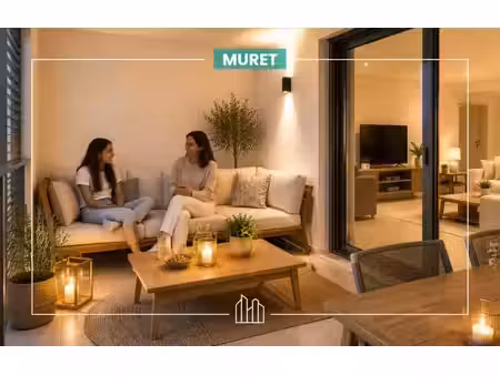 vente appartement neuf 3 pièces 60m2 muret - 210000 € - surface privée