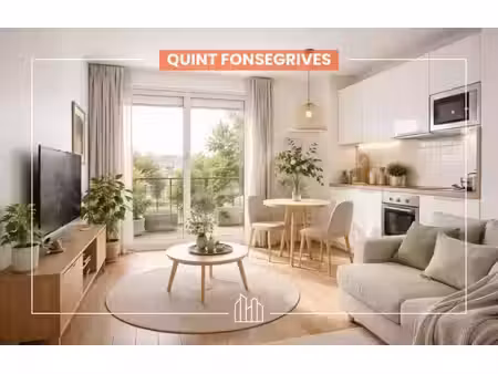 vente appartement neuf 1 pièces 24m2 quint-fonsegrives - 150700 € - surface privée