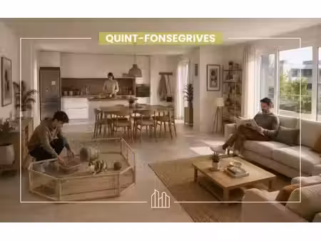 vente appartement neuf 1 pièces 28m2 quint-fonsegrives - 162000 € - surface privée