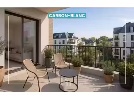 vente appartement neuf 4 pièces 80m2 carbon-blanc - 299100 € - surface privée