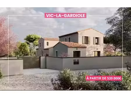 vente maison neuf 5 pièces 816m2 vic-la-gardiole - 539000 € - surface privée