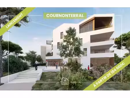 vente appartement neuf 2 pièces 41m2 cournonterral - 184000 € - surface privée