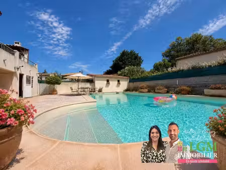 centre saint-jean-de-védas – maison 175 m² + t2 indépendant + piscine + immense garage