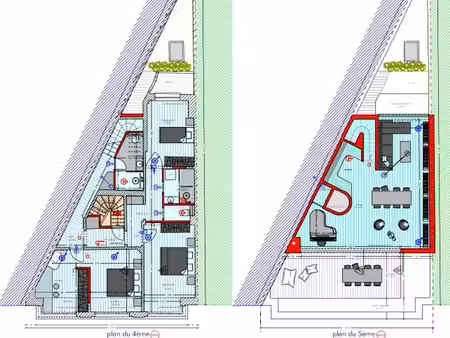 duplex casco de 3 chambres avec terrasse