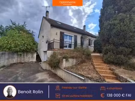 vente maison à fresnay-sur-sarthe (72130) : à vendre / 93m² fresnay-sur-sarthe