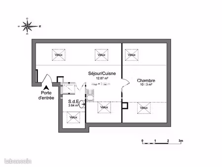 appartement 1 pièce 26 m²