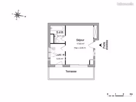 appartement 1 pièce 26 m²