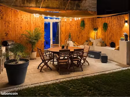 appartement t2 meublé avec jardin clos
