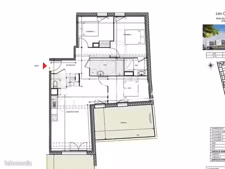appartement 4 pièces 75 m²