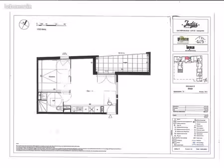 appartement 2 pièces 38 m²