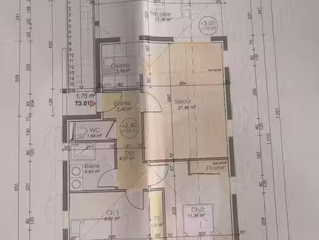 location appartement t3
