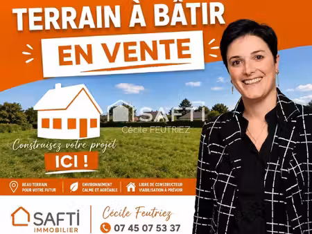 terrain constructible viabilisé à vendre