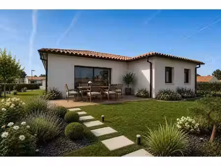 terrain avec maison neuve à vendre