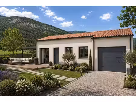terrain avec maison neuve à vendre