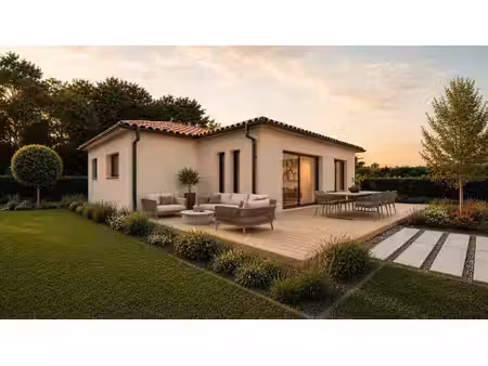 terrain avec maison neuve à vendre