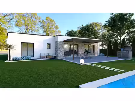 terrain avec maison neuve à vendre