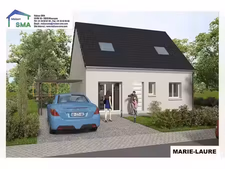 terrain avec maison neuve à vendre