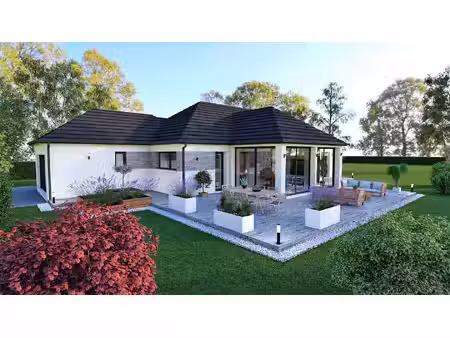 terrain avec maison neuve à vendre