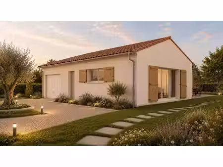 terrain avec maison neuve à vendre