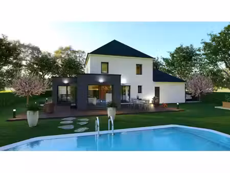terrain avec maison neuve à vendre