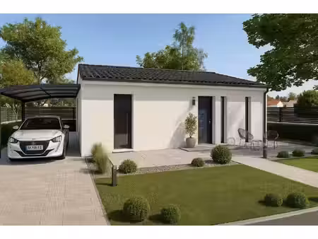 terrain avec maison neuve à vendre