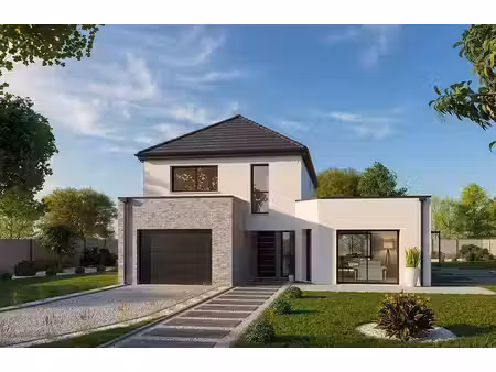 terrain avec maison neuve à vendre