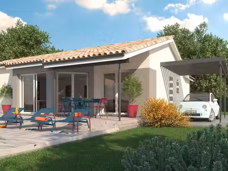 terrain avec maison neuve à vendre