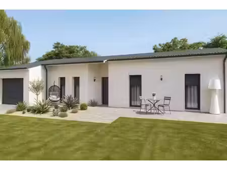 terrain avec maison neuve à vendre