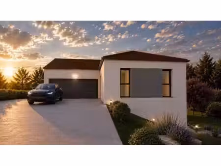 terrain avec maison neuve à vendre