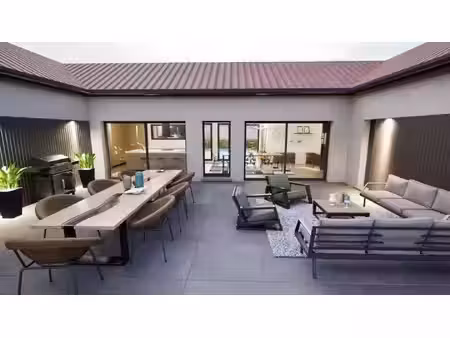 terrain avec maison neuve à vendre