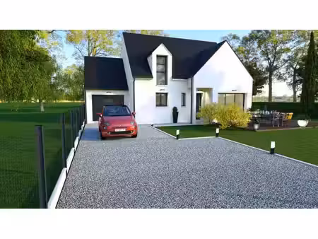 terrain avec maison neuve à vendre