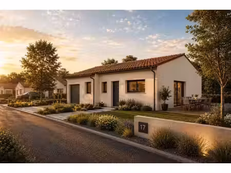 terrain avec maison neuve à vendre