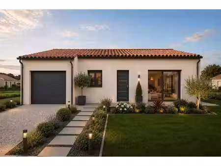 terrain avec maison neuve à vendre