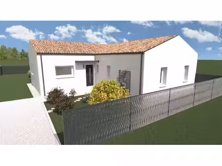 terrain avec maison neuve à vendre