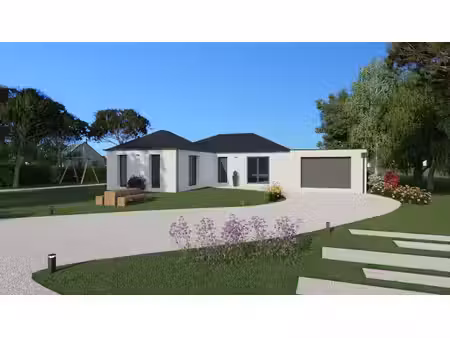 terrain avec maison neuve à vendre