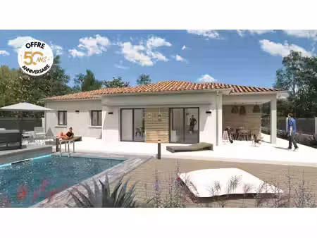 terrain avec maison neuve à vendre