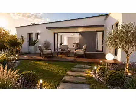 terrain avec maison neuve à vendre