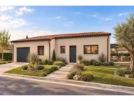 terrain avec maison neuve à vendre