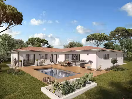terrain avec maison neuve à vendre
